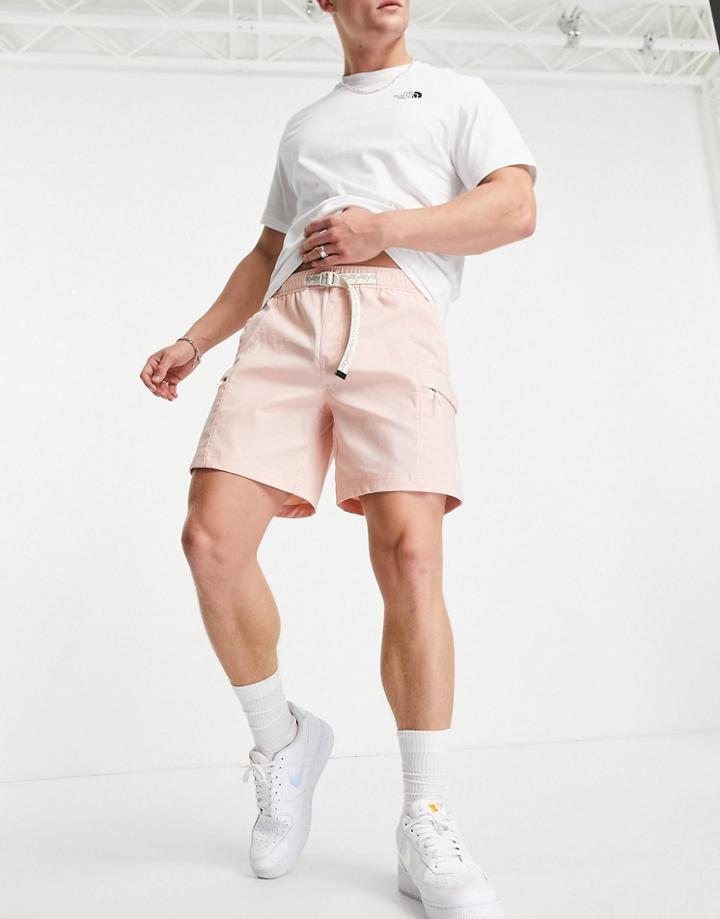 The North Face Belted Shorts In Pink