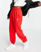 Adidas Originals Essential Sweatpants In Red