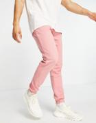 New Look Washed Set Sweatpants In Pink