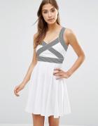 Wyldr Magnitude Dress With Contrast Straps - Ivory