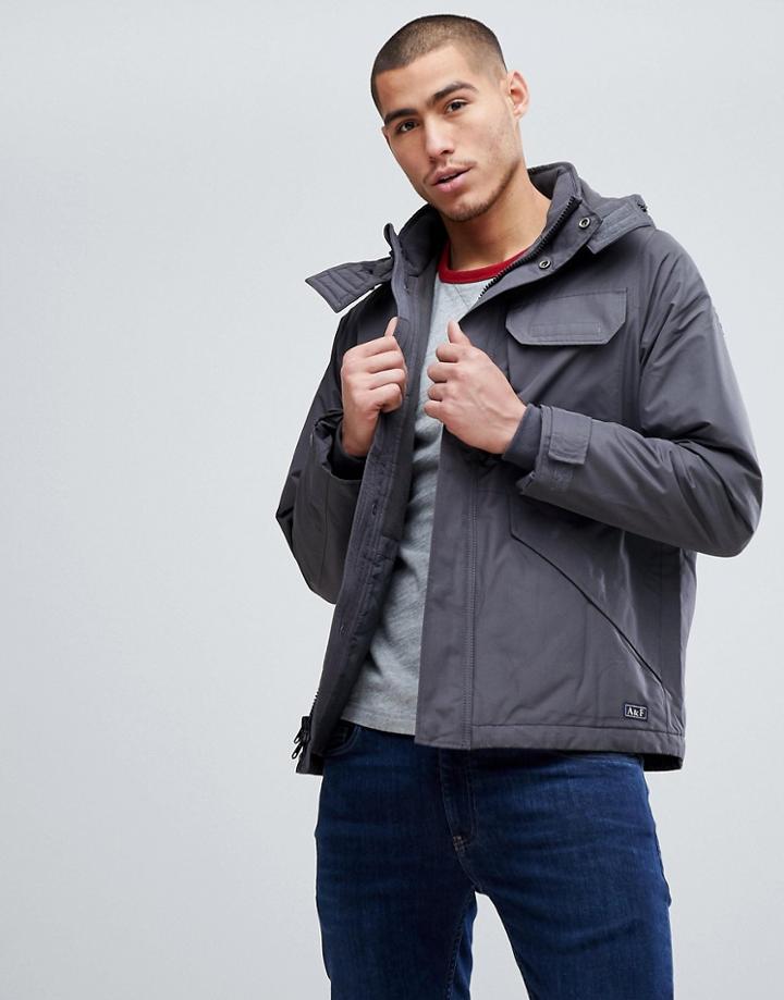 Abercrombie & Fitch Technical Jacket Midweight In Gray - Gray