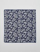 Selected Homme Pocket Square Floral - Navy