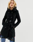 Vero Moda Hooded Wool Coat-red