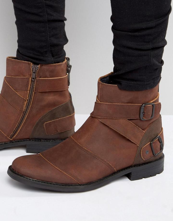 Aldo Aceriria Leather Biker Boot - Tan