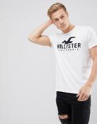 Hollister Large Logo T-shirt In White - White