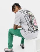 Hnr Ldn Doll Back Print T-shirt-gray