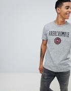 Abercrombie & Fitch Tech Elevated Applique Logo T-shirt In Gray Marl - Gray