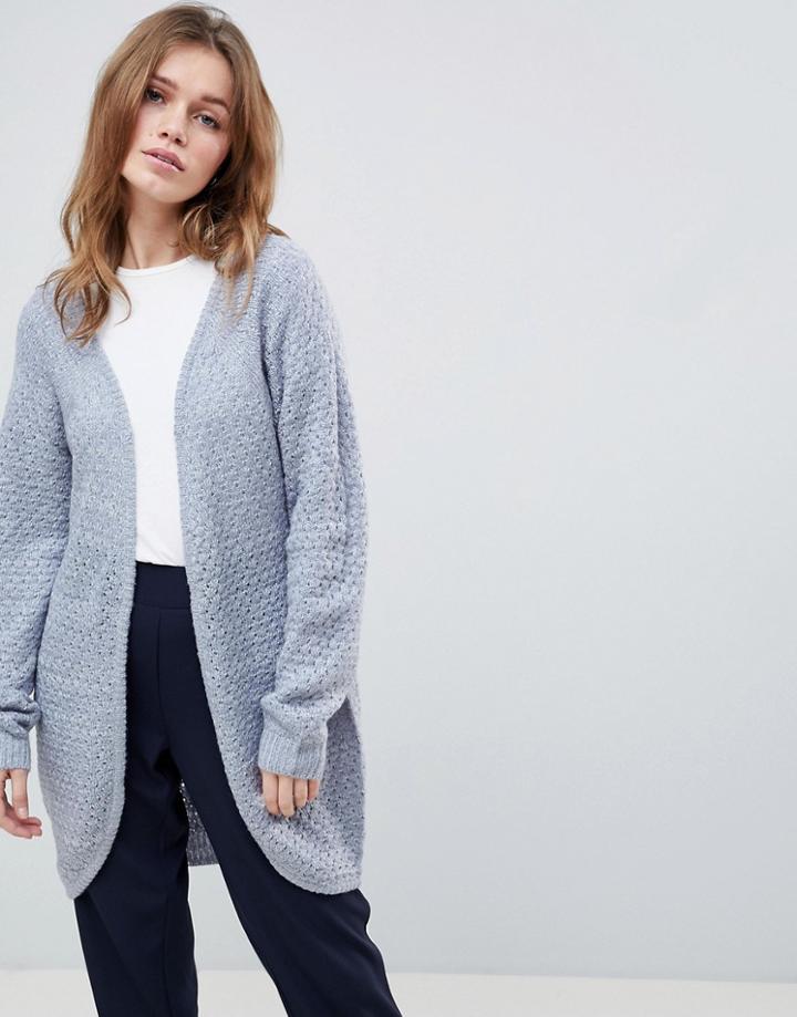Ichi Longline Cardigan - Black