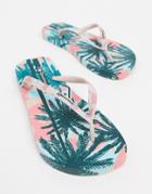 Ipanema I Love Sun Flip-flops In Palm Print-multi