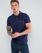 Lyle & Scott Mini Square Dot Pocket Polo Shirt Navy - Navy