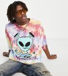 Collusion Oversized Tie Dye T-shirt With Cartoon Print-multi