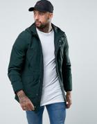 Fred Perry Portwood Hooded Jacket In Green - Green