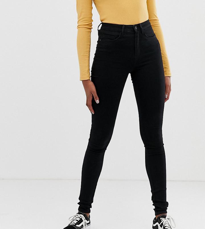 Only Tall High Waist Skinny Jean - Black