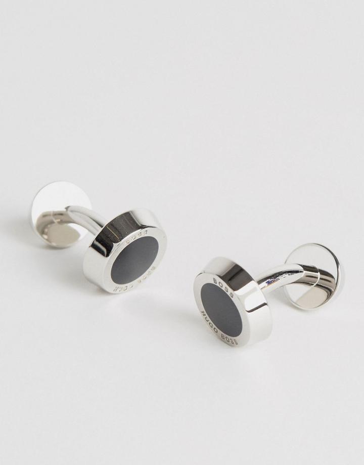 Hugo Boss Simony Cufflink In Black - Black