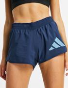 Adidas Training 3 Bar Logo Woven Shorts In Blue-blues
