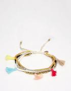 Nylon Multi Beaded Bracelet - Multi