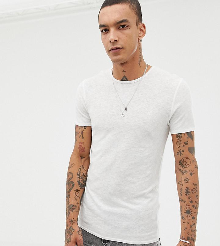Heart & Dagger T-shirt With Embroidery - White