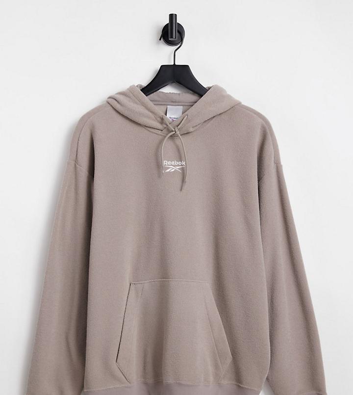 Reebok Classics Wardrobe Essentials Terrycloth Hoodie In Gray