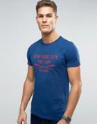 Tommy Hilfiger Harry Logo T-shirt In Regular Fit - Navy