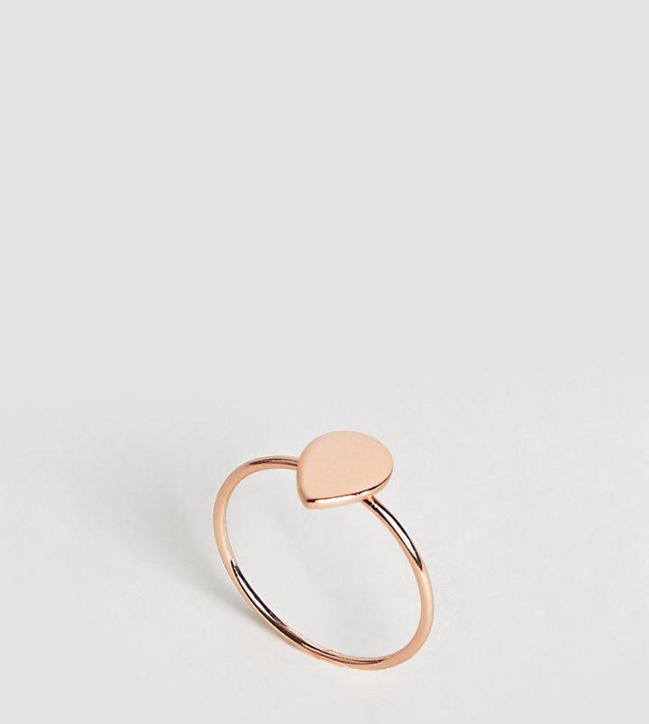Kingsley Ryan Rose Gold Plated Teardrop Ring - Gold