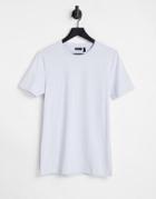 Asos Design Muscle Fit T-shirt With Crew Neck In Light Blue