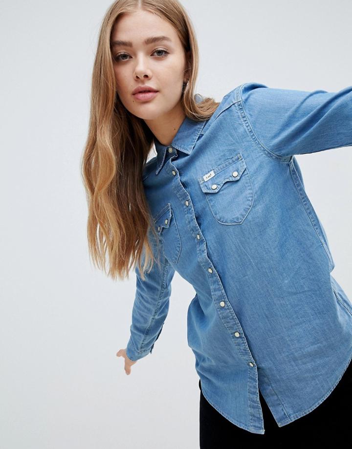 Lee Regular Western Denim Shirt - Blue