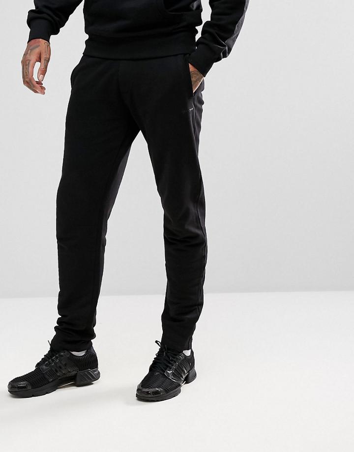 Gio Goi Joggers With Small Logo Print In Black - Black