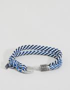 Icon Brand Hook Rope Bracelet In Blue - Blue