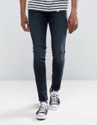 Cheap Monday Tight Skinny Jeans Blue Listed - Blue