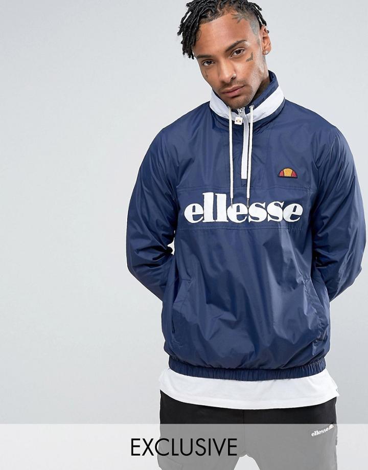 Ellesse Overhead Jacket In Navy - Navy