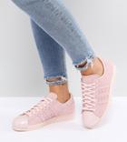 Adidas Originals Pink Superstar 80s Sneakers With Metal Toe Cap - Pink