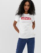 Levi's Perfect T-shirt With Chest Logo-gray