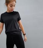 Asos 4505 Petite Training T-shirt In Loose Fit-black