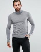 Boss Orange By Hugo Boss Arkoll Roll Neck Sweater In Gray - Gray