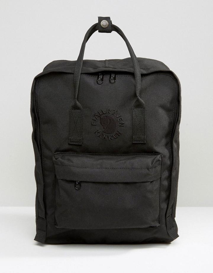 Fjallraven Re-kanken Black Backpack - Black