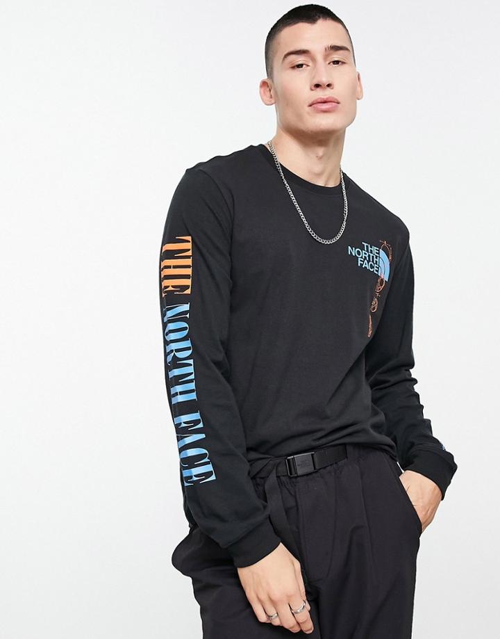 The North Face Expedition Graphic Long Sleeve T-shirt In Black