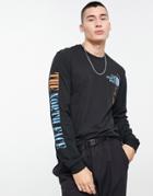 The North Face Expedition Graphic Long Sleeve T-shirt In Black