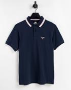 Barbour Beacon Bank Tipped Polo In Navy
