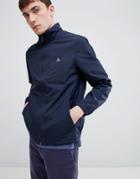Original Penguin Lightweight Nylon Harrington Jacket With Small Logo In Navy - Navy