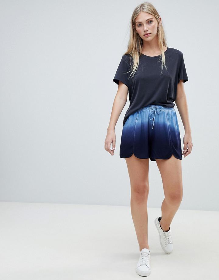 Native Youth Dip Dye Shorts - Blue