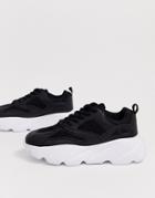 Truffle Collection Chunky Sneaker In Black