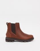 Sorel Lennox Chelsea Boot In Tan-brown