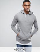 Asos Tall Hoodie In Gray - Gray