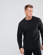 D-struct Boucle Knitted Sweater-green