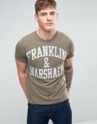 Franklin And Marshall Logo T-shirt - Green