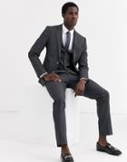 Asos Design Skinny Suit Jacket In Charcoal