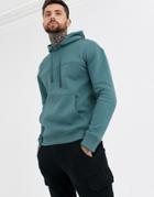 Only & Sons Drop Shoulder Hoodie In Teal-green