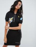 Love Moschino Rocket Zip Sweat Dress - Black
