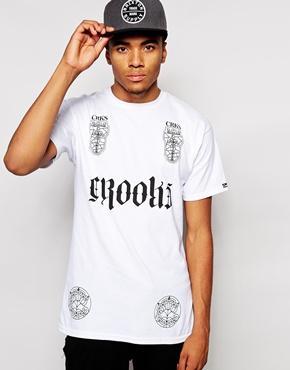 Crooks & Castles T-shirt With Crest Logo - White