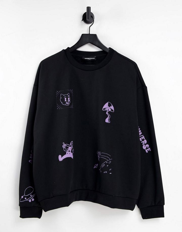 Another Reason Saturn Sweatshirt In Black